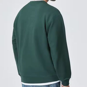 2025 Otoño Invierno hombres Casual 100% algodón sudadera fábrica personalizada cuello redondo estilo pareja diseño - Product Image 4