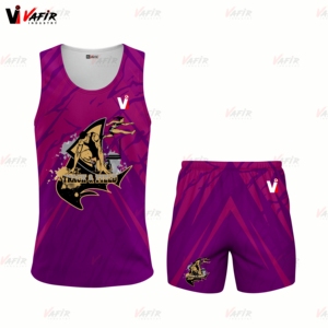 Fabricación de fábrica, cómodo uniforme de pista y campo, juegos de ropa deportiva para gimnasio para correr al aire libre, uniformes para correr personalizados - Product Image 5