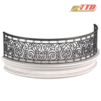 Design de balcon moderne en fer forgé de marque TTD personnalisé avec garantie d'un an pour les chambres et salons de villas au Vietnam