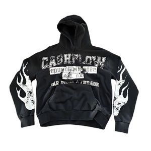 เสื้อฮู้ดผู้ชายแบบสวมหัวมีฮู้ดสำหรับผู้ชายเสื้อฮู้ดซักกรดแบบลำลองพิมพ์ลายดิจิทัลทั่วทุกมุม - Product Image 1