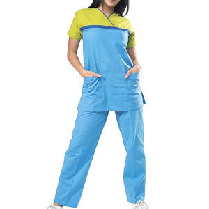 Conjunto de uniforme de hospital para mujer, traje de enfermera hecho de algodón, ropa de trabajo, traje de mujer - Product Image 1