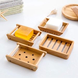 2 packs de porte-savon en bois de bambou, support de rangement pour douche, plaque de plateau pour salle de bain, douche, évier de cuisine - Product Image 4