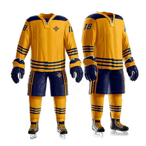 Tenues de hockey sur glace personnalisées de haute qualité, service OEM, 100% polyester, séchage rapide, respirant, fabriqué au Pakistan - Product Image 2