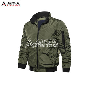 Blouson aviateur pour hommes streetwear décontracté à fermeture éclair vêtements d'extérieur chauds en vrac vente en gros veste d'hiver pour hommes - Product Image 1
