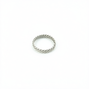 Fashionable Silver Plated Twisted Design <b>Ring</b> for Resale Appeal - Product Image 2