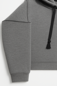 เสื้อฮู้ดผู้ชายผ้าคอตตอนผ้าโพลีเอสเตอร์หนาลายเรียบใส่ได้ทั้งชายและหญิงเสื้อมีฮู้ดขนาดใหญ่พิเศษโลโก้ออกแบบได้ตามต้องการ - Product Image 6