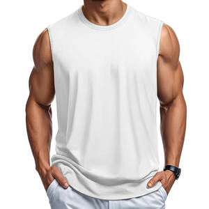 Chaleco deportivo para hombre, camiseta de gimnasio de entrenamiento atlético sin mangas, transpirable, ligero, tejido de secado rápido, ropa deportiva para entrenamiento físico - Product Image 1
