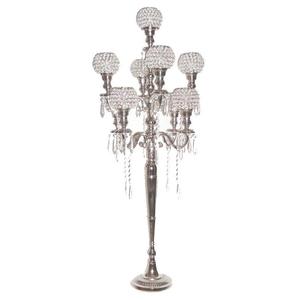 Bougeoir en aluminium à 9 bras personnalisé Design unique pour les décorations de table de mariage Décoration d'hôtel de maison/restaurant - Product Image 6