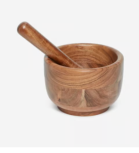 Mortero y Maja de madera de alta calidad al por mayor, pulido liso, hecho a mano, personalizado, superventas - Product Image 4