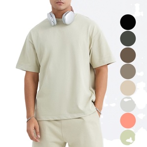 Camisetas de cuello redondo de alta calidad para hombre, camisetas de manga corta para uso diario, Camisetas hechas de algodón, camiseta cuadrada de gran tamaño para hombre - Product Image 1