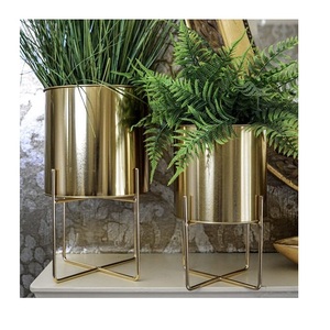 Tendencia DE LA INDUSTRIA Macetas Diseño clásico Metal Aluminio Tamaño personalizado Forma Color Usos en la decoración del hogar y artículos de jardín - Product Image 2