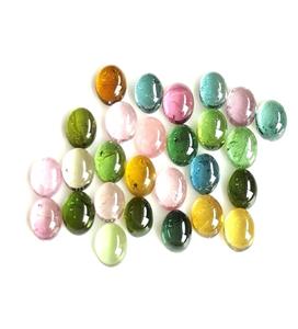 Turmalina Multicolor Natural 2mm cabujón redondo calidad piedras preciosas sueltas para la fabricación de joyas suministro al por mayor - Product Image 4