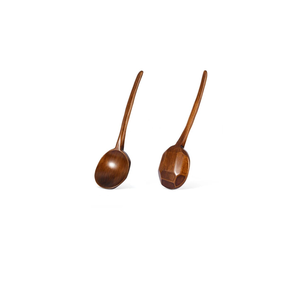 Tableware Wood <b>Soup</b> Spoon Sauce Deep-bowled <b>Ladle</b> Scoop Cooking Utensils Design Piece with Leather Hanging Use - Product Image 5