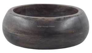 Tazón de Madera Estilo Americano Hecho a Mano Más Vendido para Servir Ensaladas, Frutas y Alimentos - Precio Directo de Fábrica - Diseño Simple - Multiusos - Product Image 5