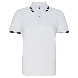 Polo de golf casual de manga corta para hombre, personalizado con estampado sólido, patrón 3D, logotipo bordado personalizado, tejido para verano - Product Image 3