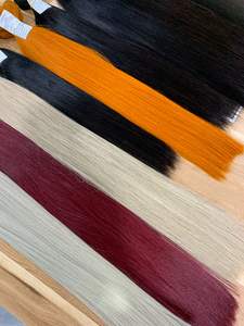 เทรนด์แฟชั่นร้อนไวน์แดงเบอร์กันดีกระดูกผมตรงสานหนังกําพร้าผมมนุษย์เวียดนามชิดผมราคาขายส่ง - Product Image 6