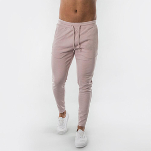 Pantalones de chándal de algodón 100% personalizados para hombre, pantalones para correr en el gimnasio, diseño de logotipo personalizado, bolsillos laterales, pantalones transpirables de Color sólido para hombre - Product Image 5