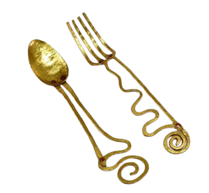 Cuillère à café en acier inoxydable avec manche en métal doré effet miroir Outils de cuisine pour hôtel et restaurant Ensembles de couverts - Product Image 4