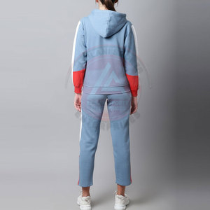 Winter Casual Solid Plus Size Eco-Friendly Breathable 2-Piece Long Set Cotton Tracksuit for Women - Product Image 3