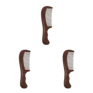 PERSONAL MEJOR viaje portátil estilo chino hecho a mano sándalo pintado tallado peine de madera - Product Image 4