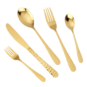 Ensemble de couverts en métal design mélodieux maison hôtel restaurant vaisselle traiteur couverts de service ensembles de couverts - Product Image 3
