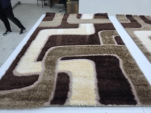 Alfombra Turca 3D Shaggy Reversible de Yute con Base de Látex para Sala de Estar, Económica - Product Image 3