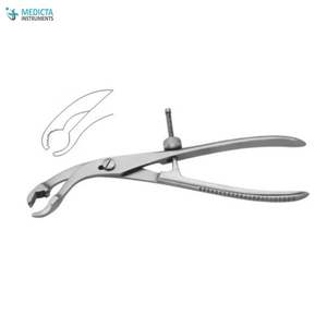 Fórceps de sujeción de hueso autocentrante con fijación de hilo 28cm/instrumentos ortopédicos - Product Image 2