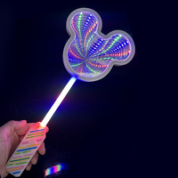 Bâton lumineux LED néon avec poignée arc-en-ciel, figurines dauphin, extraterrestre, dinosaure, nouveautés pour fêtes d'enfants, décorations de Noël