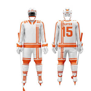 Concevez votre propre logo Uniforme de hockey sur glace le plus populaire Uniforme de hockey sur glace grande taille pour adulte - Product Image 5