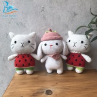 Prix d'usine Vietnam vente en gros Amigurumi jouets au crochet pour enfants animaux en peluche faits à la main