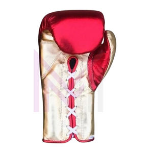 Guantes de Boxeo Profesionales Nuevos de Marca de Tendencia «No Boxing No Life» de Alta Calidad en Piel Metálica Original para Combate Profesional - Product Image 4