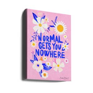 Bohemian Patterned 'Normal Gets You Nowhere' Print Unique Normality with <b>Plant</b> Design - Product Image 1