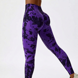 Leggings de Cintura Alta con Estampado Tie Dye, Transpirables, Sin Costuras, para Entrenamiento, Yoga, Fitness, Ropa Deportiva, Pantalones Deportivos para Mujer, Talla Personalizada - Product Image 1