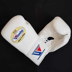 Manufacture High Quality Custom Made <b>White</b> Winning <b>Boxing</b> <b>Gloves</b> Made Original Leather Custom Design & Logo <b>Boxing</b> <b>Gloves</b> - Product Image 6