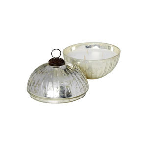 Boule de verre au mercure argenté en verre coloré soufflé à la main de qualité supérieure avec couvercle pour la décoration intérieure - Product Image 4