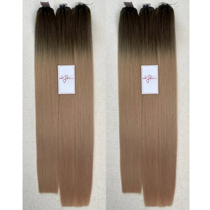 Extensiones de Cabello Humano Virgen Vietnamita Liso Natural, 100% Cutícula Alineada, Doble Trama a Máquina, 100g, Suave, Saludable y Liso - Product Image 1