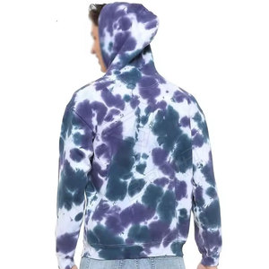 Vente en gros de sweats à capuche pour hommes, personnalisés avec broderie de patch, d'hiver, coupe oversize, effet usé, délavé à l'acide, en polyester/coton épais - Product Image 2