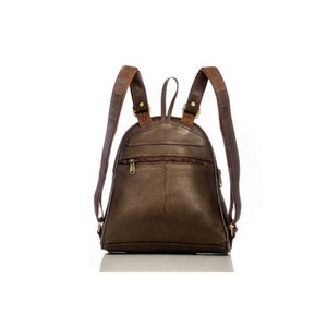 Crunch Leather Backpack Brown Leather Bags School Bag Handmade Genuine Leather Unisex Backpack Rucksack Bag - Product Image 6