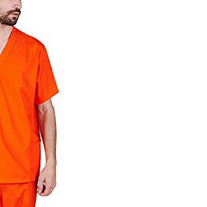 De calidad superior de los hombres Hospital Enfermeras Scrubs de punto de poliéster disponible en todos los colores y tamaños fácil de usar al por mayor - Product Image 2