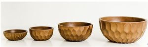 Bol en bois de forme ronde de haute qualité bol de service de nourriture au design merveilleux pour la maison hôtel complexes décor de table bol en bois - Product Image 3