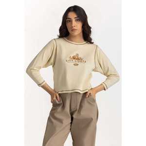 Camiseta Gráfica de Algodón 100% para Mujer, Corte Regular, Tejido Transpirable, Informal, WM-KTP-WS24-005 OEM ODM - Product Image 2