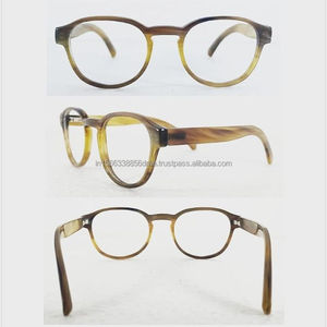 Hand Made Buffalo Horn Men Optical Eyeglasses <b>Frames</b> Handmade Buffalo Horn Custom Designer Agate Logo Buffalo Horn <b>Sunglasses</b> - Product Image 5