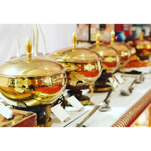 OEM Stainless Steel Chafing Dish Buffet Set Fuel-Powered Durable Mirror Finish Wedding Hospitality Restaurant Supplies Party - Product Image 6