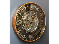 Horloge murale analogique en métal sculpté au design unique, impression numérique, couleur et taille personnalisées pour la décoration intérieure, salon, Inde