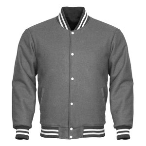 Chaqueta de lluvia impermeable cortavientos de lana personalizada de alta calidad para hombre, chaqueta de nieve con cuello, chaqueta de béisbol universitaria para hombre, envío DDP - Product Image 1