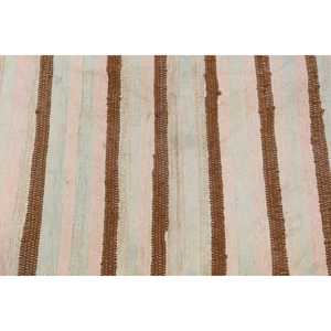 Turkish Vintage <b>Runner</b> <b>Rug</b> 2.4x7.3 ft, Kilim White Wool <b>Rug</b> - Product Image 5