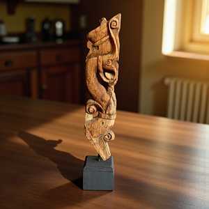 Corbeille murale en bois vintage indien, sculptée à la main, décoration architecturale, style rustique antique, intérieur de maison, assortiment, 1 conteneur - Product Image 5