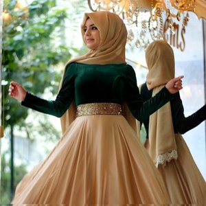 DECENT---STUNNING <b>FLOOR</b>-LENGTH DRESS EMBELLISH WITH CRYSTAL GLASS BEADS, DABKA ,WORK for Party-WEAR/WEDDING @ 2022 - Product Image 1