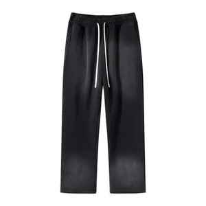 Pantalon de survêtement lavé à l'acide personnalisé surdimensionné et lourd Baggy 450 Gsm pantalon de survêtement évasé à jambe large personnalisé uni pour hommes - Product Image 2