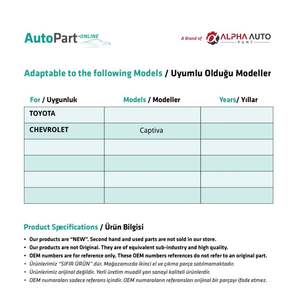 Rétroviseur latéral pliant-35 dents pour Toyota, Chevrolet Captiva - Product Image 2